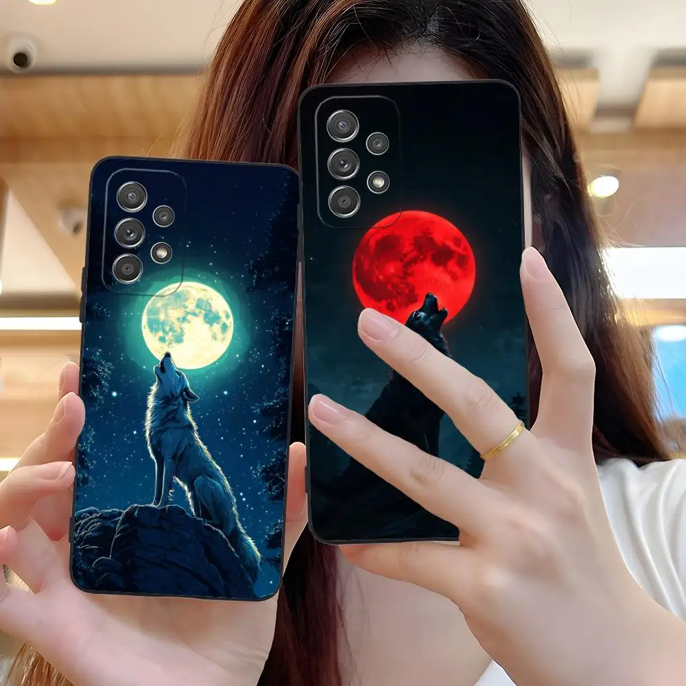 

Чехол для мобильного телефона Fashion Wolf для Samsung Galaxy A73 72 71 70 56 55 54 53 52 36 35 34 23 16 15 5G Цветные защитные мобильные телефоны