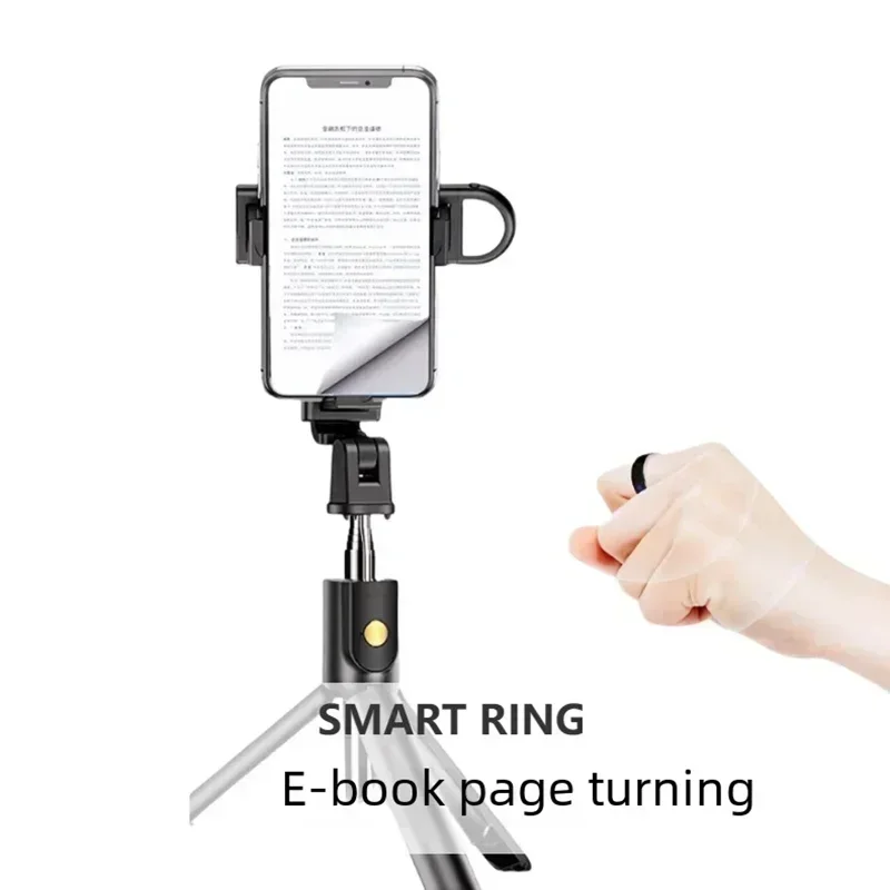Anneau vidéo court intelligent, auto-ite à distance, lecture de livres électroniques, enregistrement vidéo, rotation de Page pour IOS android, grattoir d'écran de téléphone portable