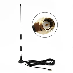 SMA Male Connector Magnetic Base Mount Dual Band Ham Radio Antenna For VHF UHF 136 174MHz 400 470MHz Frequency Range