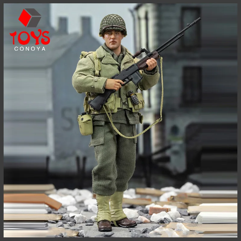 

DID XA80012 1/12 Male Soldier WWII American Special Force Ranger Reiben Combat Uniform With Weapon 6'' Action Figure Model Toys