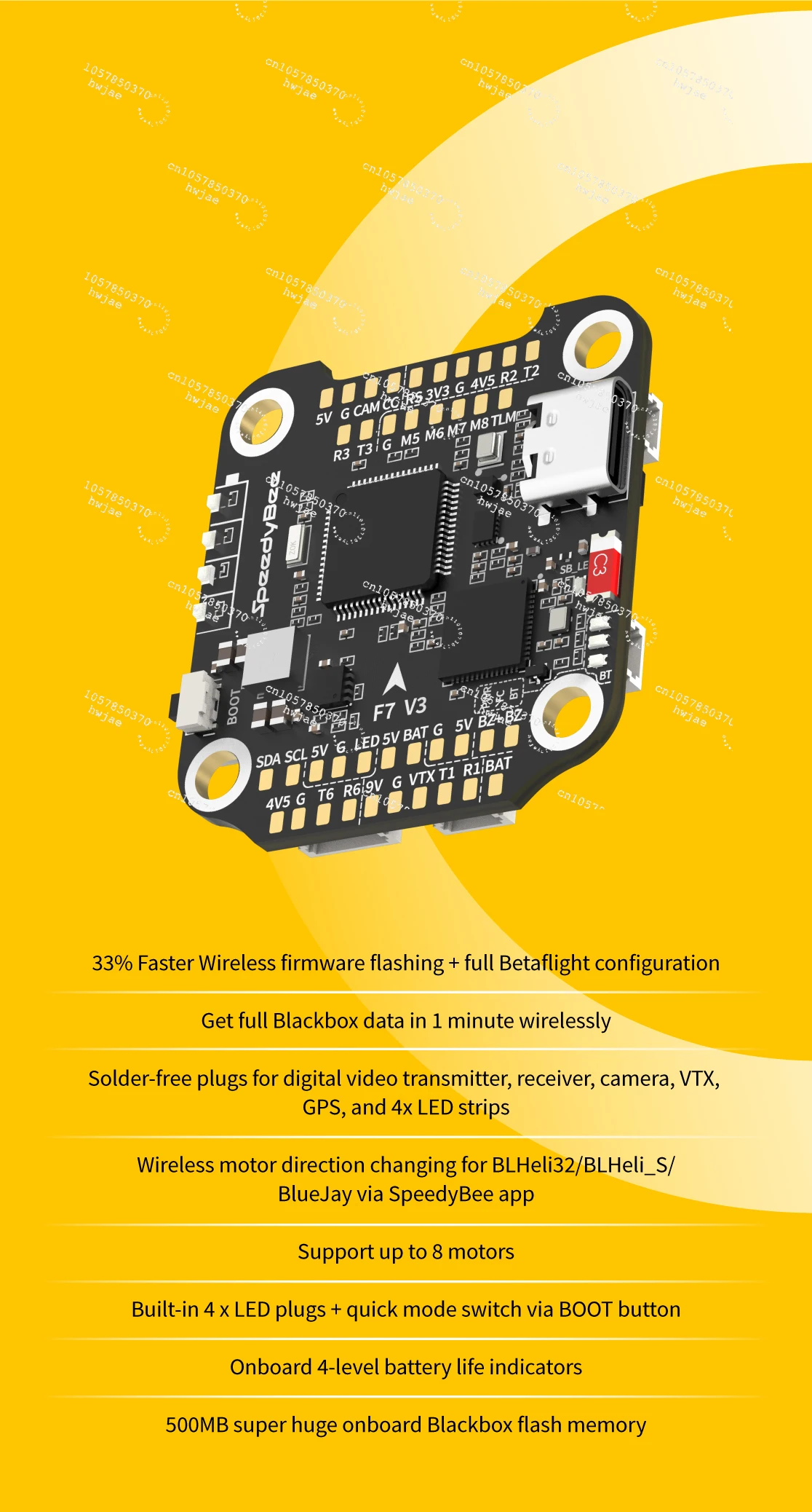 Betaflight Fc F7 - Nouveau module de contrôleur de vol