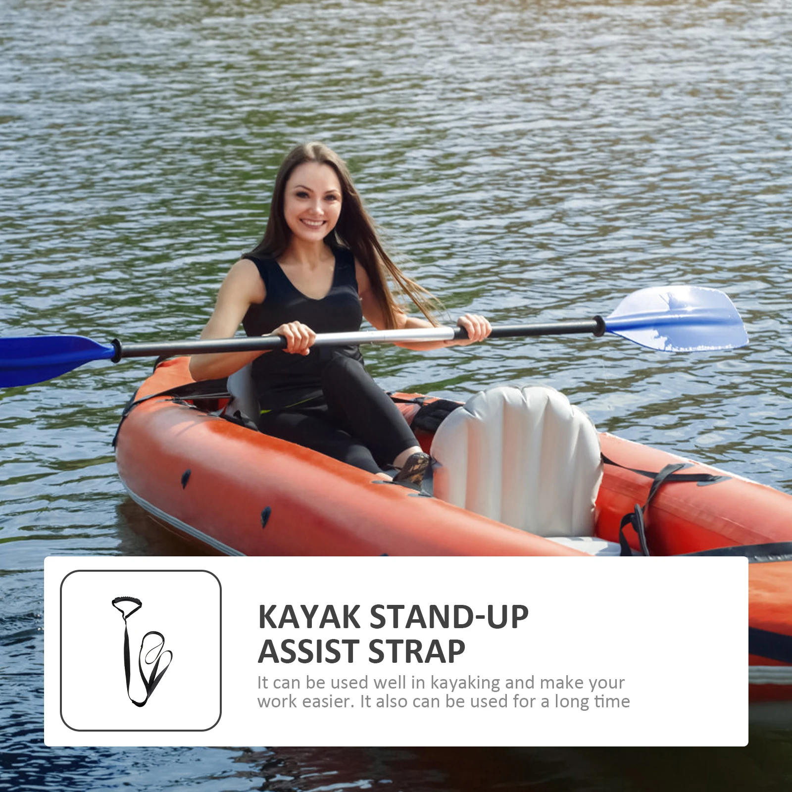 

Standing Assist Strap Boat Assist Band For Canoe Dinghy Anti-Slip Kayak Belt Outdoor Canoe Accessory Pull Up Straps Boat