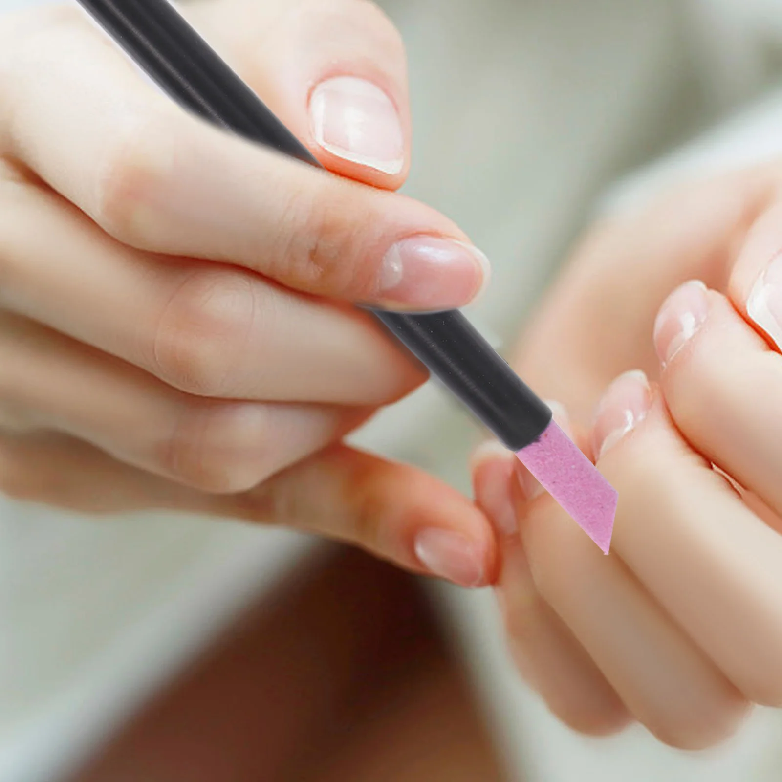 15 قطعة قلم تلميع الأظافر برأس مزدوج متين مانيكير طحن الأظافر مزيل الجلد الميت ملف قلم مانيكير مزيل الجلد الميت