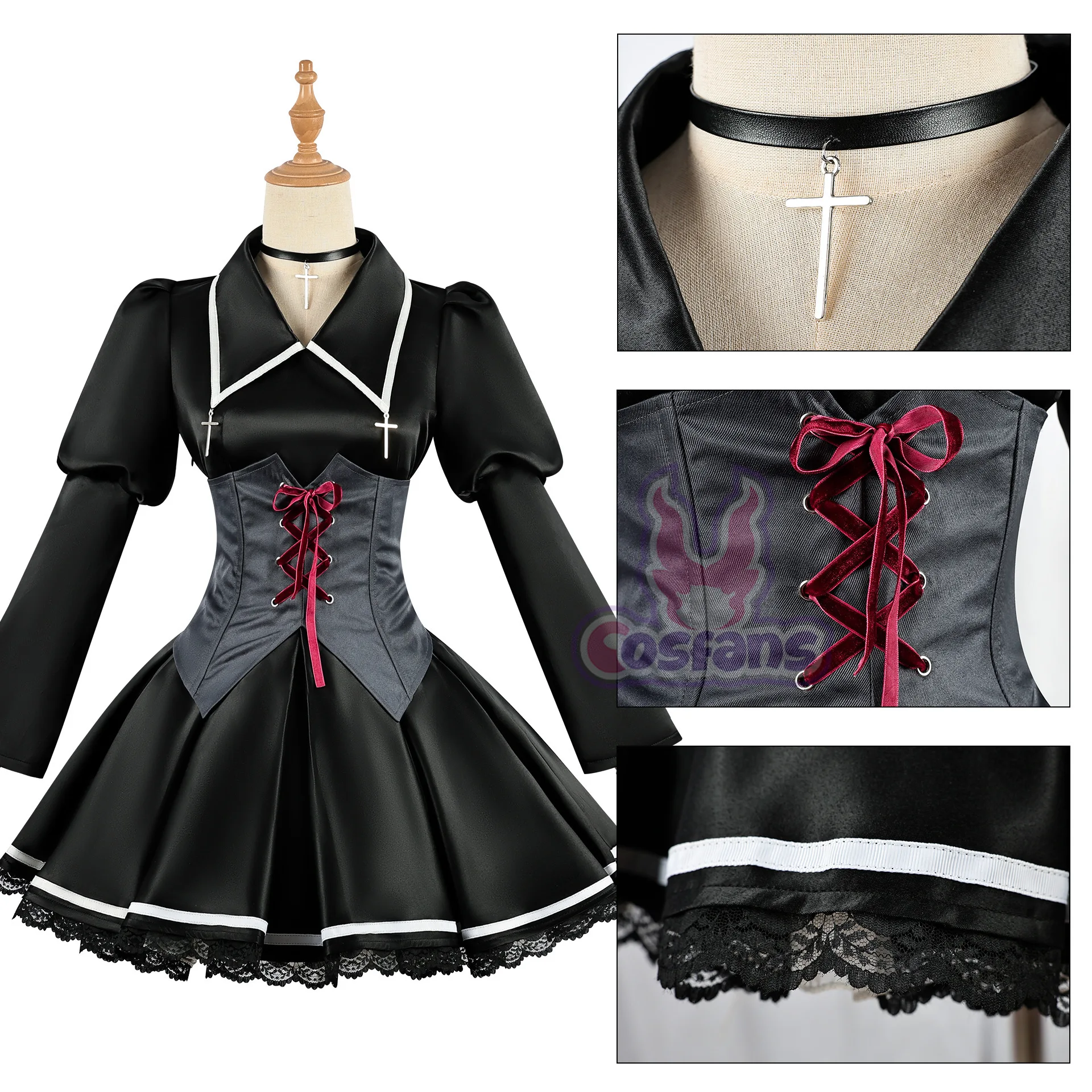 

Игра Tsukiyomi Utau Косплей Костюм Аниме Shugo Chara DUDU-R Женский готический костюм Tsukiyomi Utau Косплей Школьная форма