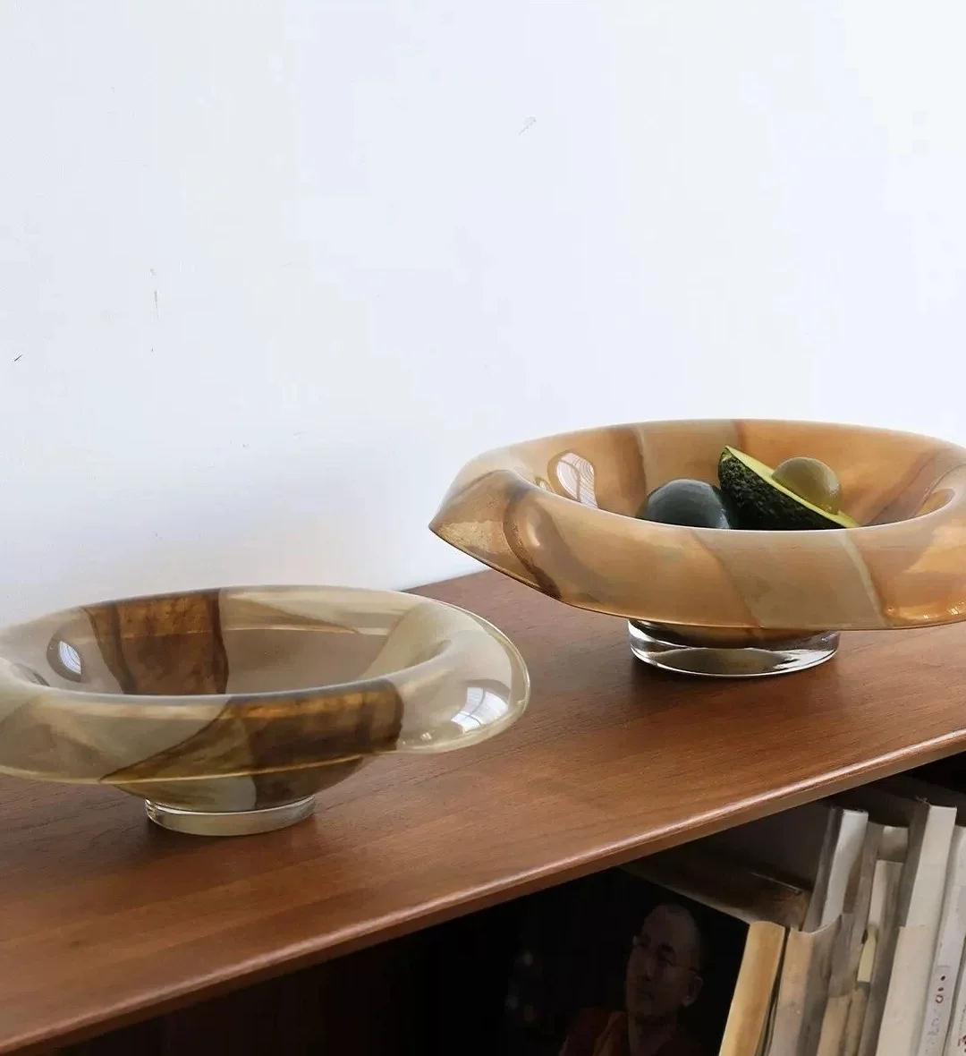 French [Amber Light Luxury High-end Fruit Plate] exquisite high-value artistic ornament