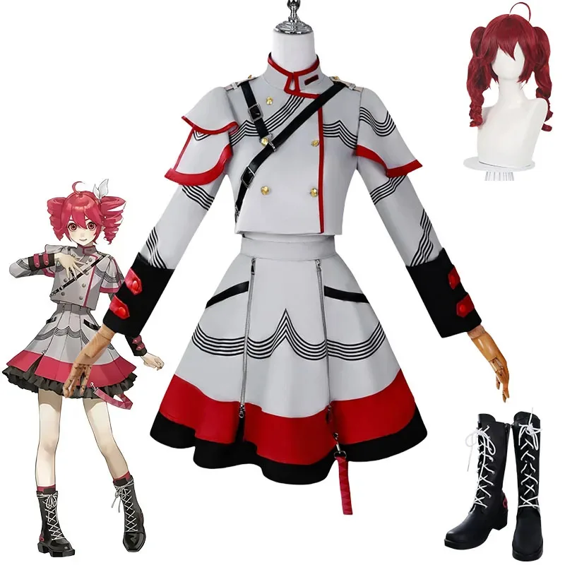 

Vtuber Synthesizer V Kasane Teto Cosplay Anime Costume Lolita Dress Princess 3Gravity Double Ponytail Wig Anime Role-play Suit