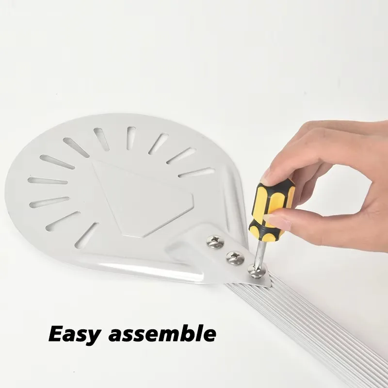 7/8/9 inch pizza flip aluminum pizza spatula paddle short pizza tool silicone handle hard coating