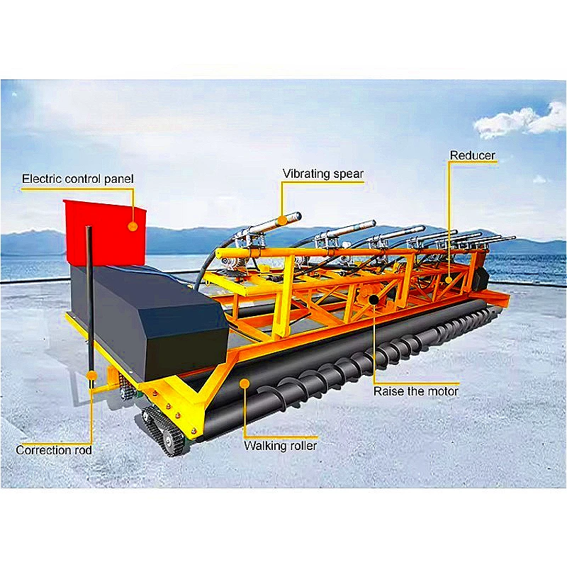 Efficient Laser Screeding Equipment Ride On Power Trowel  Commercial Building Concrete Floor Installation Finishing Customized