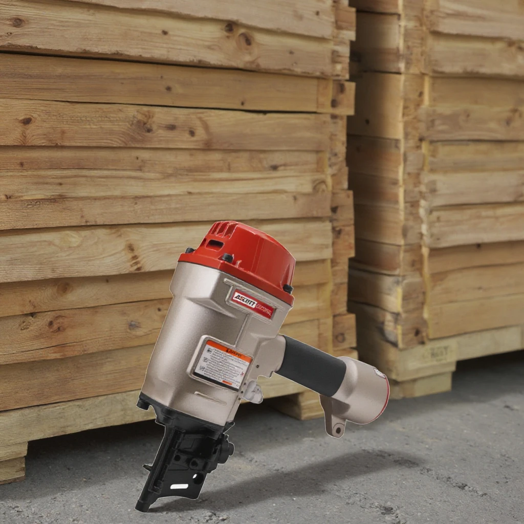 Hot Sale Wire Collated Automated Pallet Machine Coil Nailer CN70PAL for Wood Pallet Making Industrial Air-Powered Framing Nailer