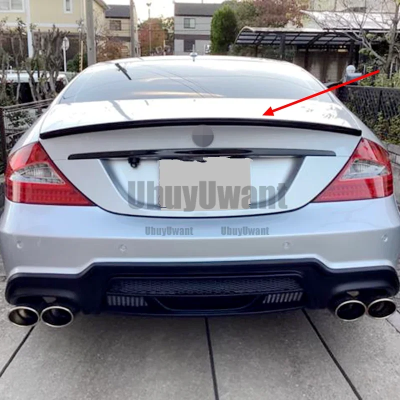For BENZ CLS W219 CLS350 CLS550 2005-2010 AMG Style High Quality ABS Plastic Rear Spoiler Wing Trunk Lip Car Styling