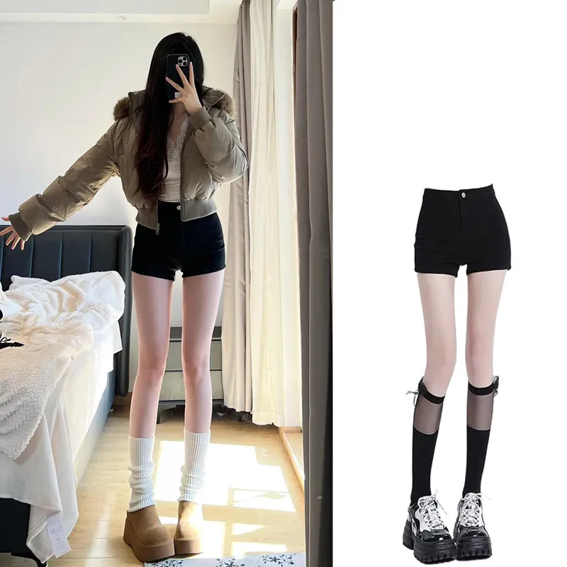 กางเกงยีนส์เอวสูงทรงสลิมสำหรับผู้หญิง รุ่นใหม่สำหรับฤดูร้อน ทรงเข้ารูป สไตล์เรโทร เหมาะสำหรับใส่ไปทำงานหรือใส่ลำลอง