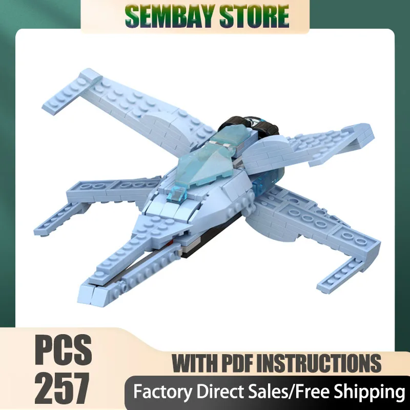 

Star Movie Model Moc Building Bricks Modular X-wing Fighter Jet Model Technology Blocks Christmas DIY Toy Construction Gifts