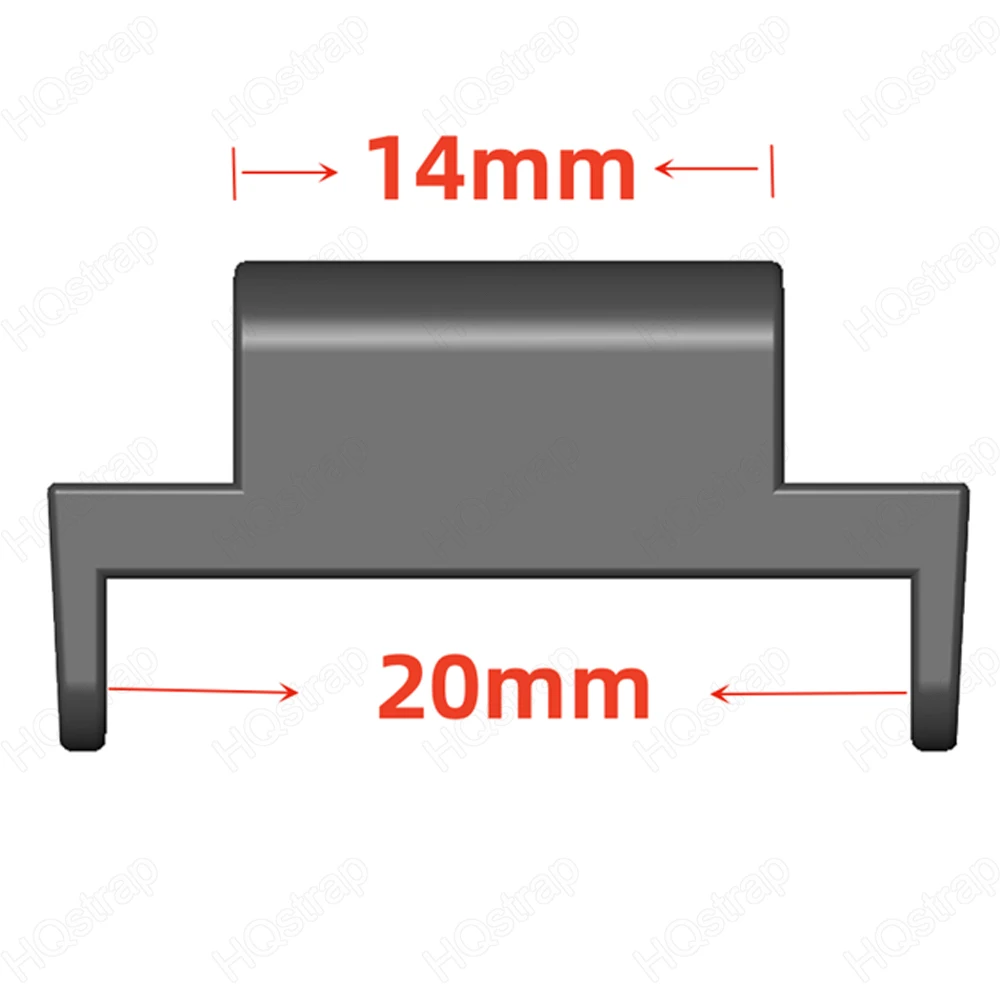 2pcs 14mm To 20mm Connector for Huami Watch 3 Verge Plastic Adapter Universal Connectors Black Watch Repair Tool Accessories