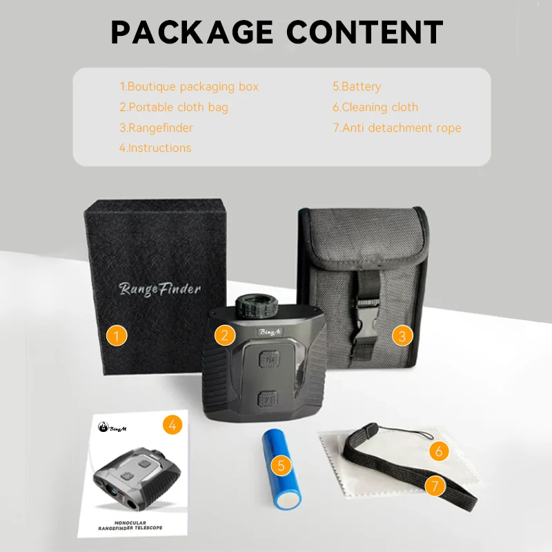 جولف المدى مكتشف الليزر Rangefinder 905nm ODM مخصص قياس شاشة الكريستال السائل أداة أسطول يده Rangefinders