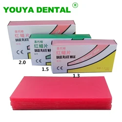 Dental Modeling Wax Dentistry Lab Base Plate Red Wax Sheets Dentist Auxiliary Material Soft & Hard 1.3mm 1.5mm 2.0mm Thickness