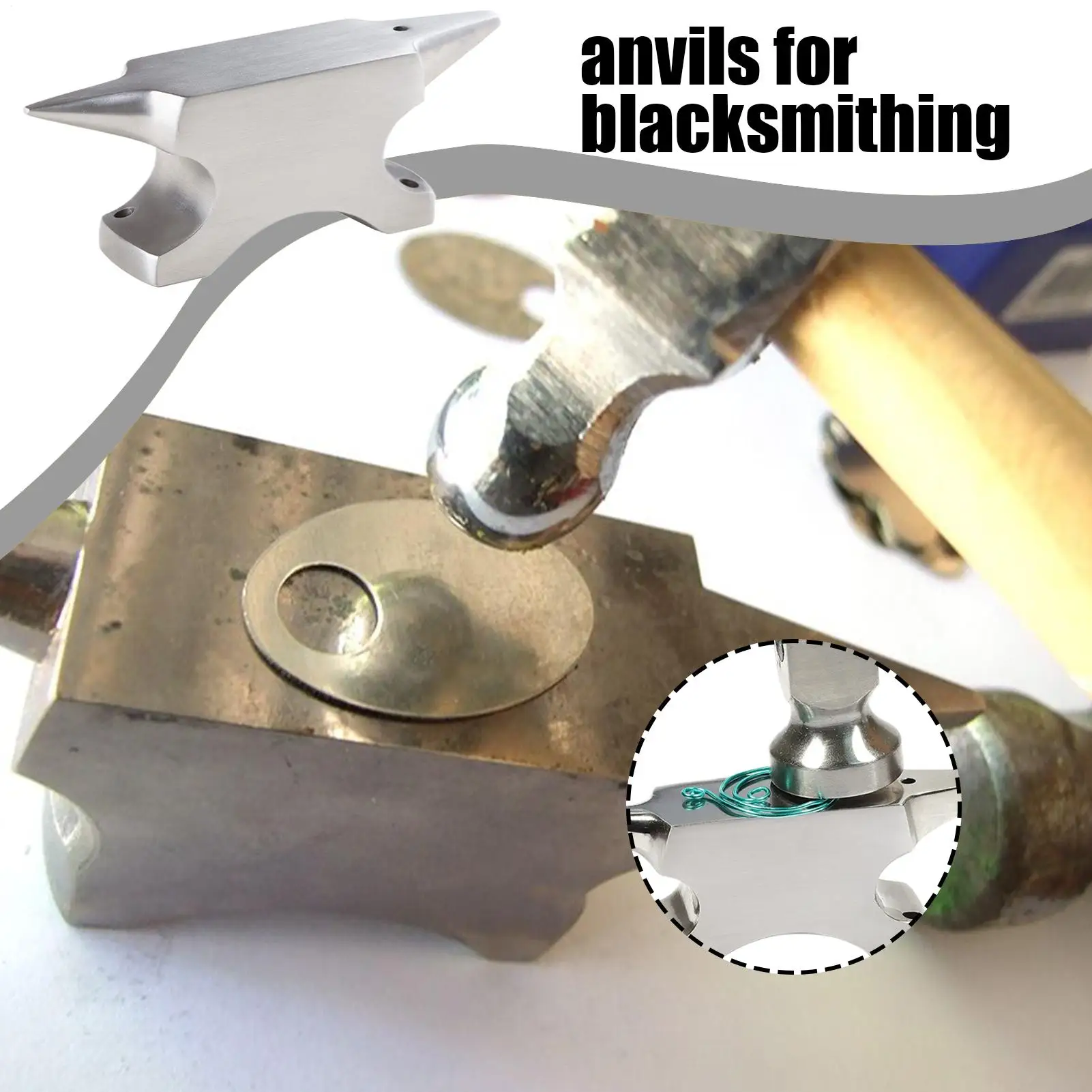 Horn Anvil Stainless Steel Blacksmithing Horn Anvil Workbench Metal Forging Workbench For Jewelry Crafting Forming