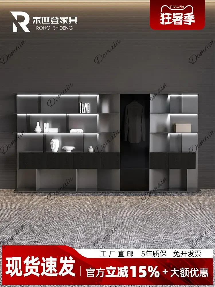 BJ High End Large Bookcase Display Cabinet Modern Simple File Cabinet Office Storage Shelves