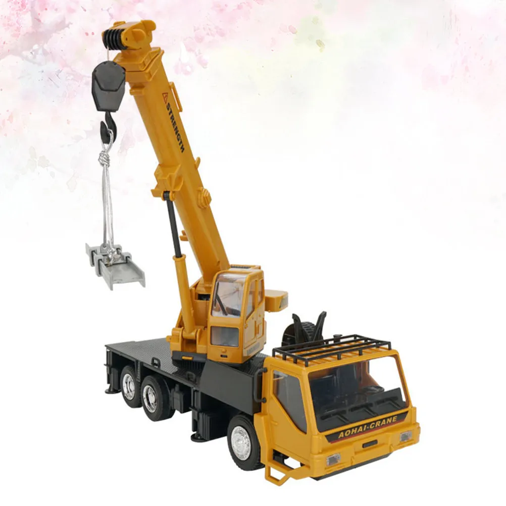 

Engineering Vehicle Lifting Crane Remote Control Car 1:24 Orange 320 Degree Rotatable Table Funny Educational Car for Kids