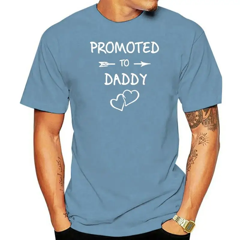 Promoted To Daddy Pregnancy Announcement Baby T Shirts Graphic Cotton Streetwear Harajuku Oversized T-shirt Mens Clothing