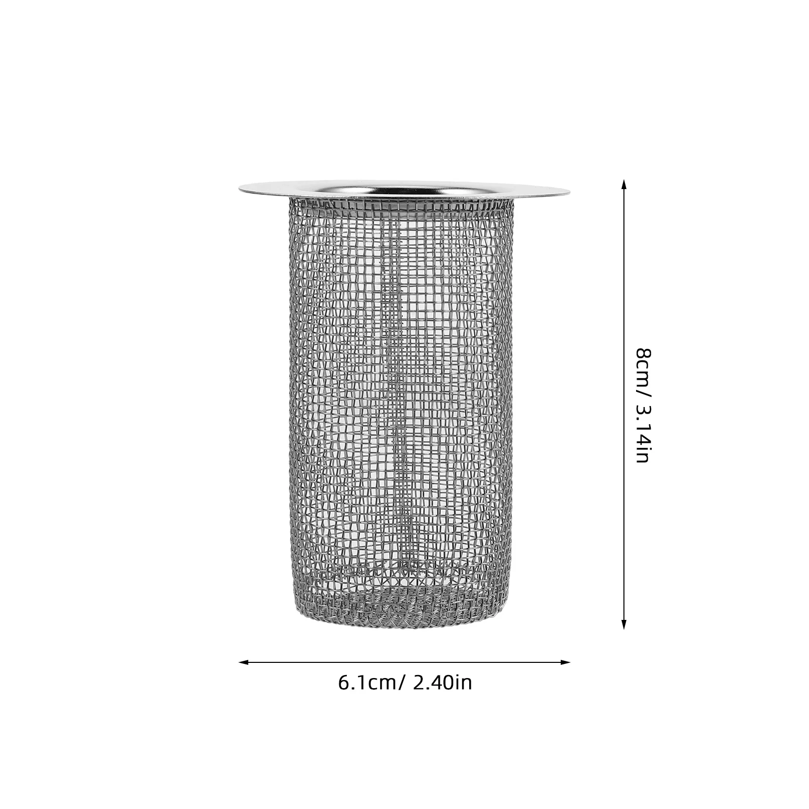 الفولاذ المقاوم للصدأ استنزاف بالوعة تصفية 2 قطعة 4 سنتيمتر الشعر الماسك مصفاة حوض صغيرة للمطبخ الحمام دش الطابق سلة شبكية عميقة