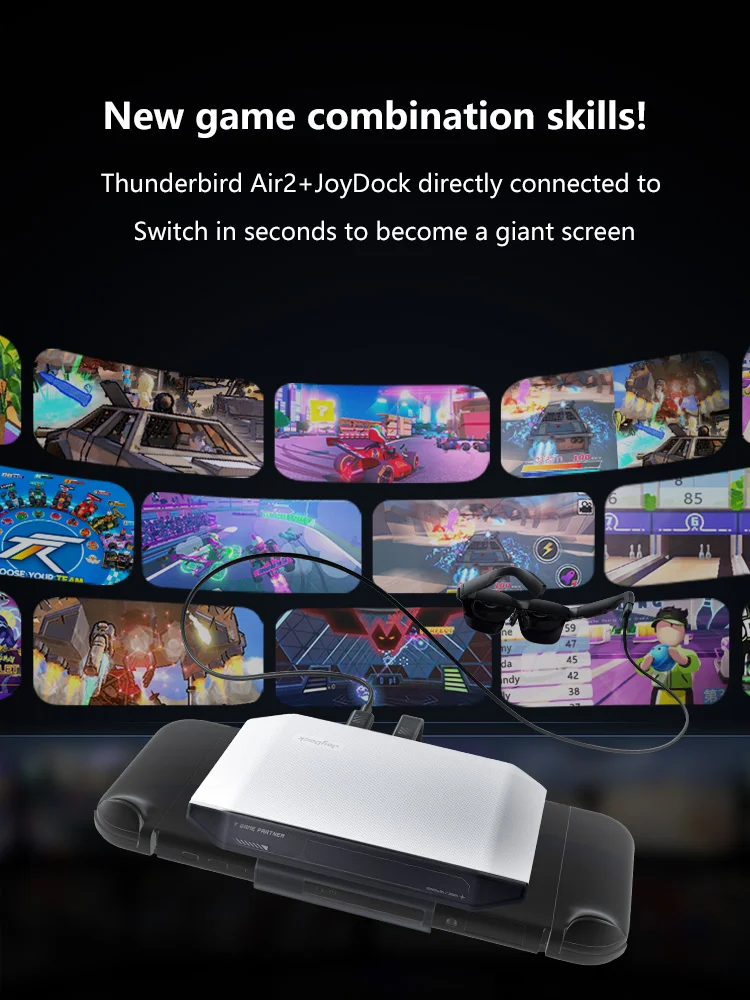 نظارات TCL Rayneo Air 2 الذكية AR 1080P HD شاشة Oled 120 هرتز جهاز ألعاب تحديث لوحدات التحكم Android/iOS نظارات XR المحمولة