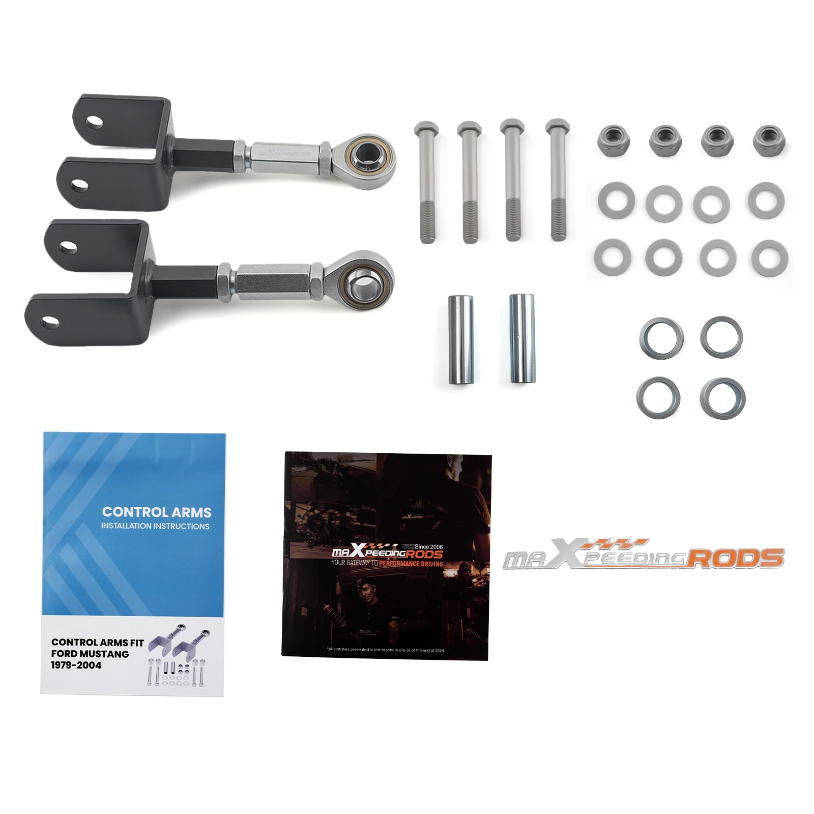 2pcs Rear Upper Adjustable Control Arms w/bushings for Ford Mustang 1979-2004