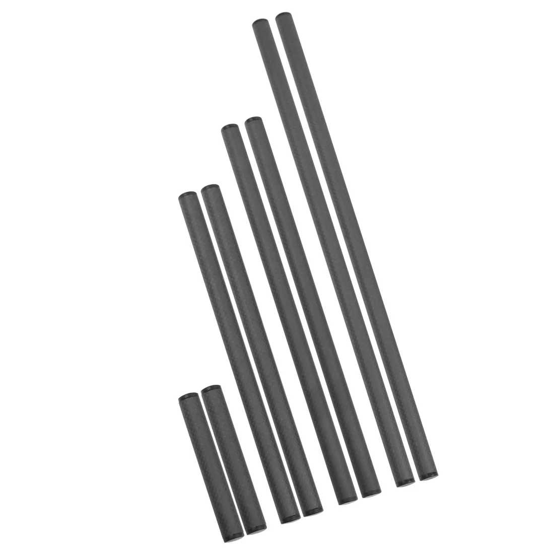 2Pcs 15mm Carbon Faser Rohr Stange 10cm 15cm 25cm 30cm 40cm für Dia 15mm Rod Rail System Follow Focus Kamera Käfig Kit Zubehör – Detail 32