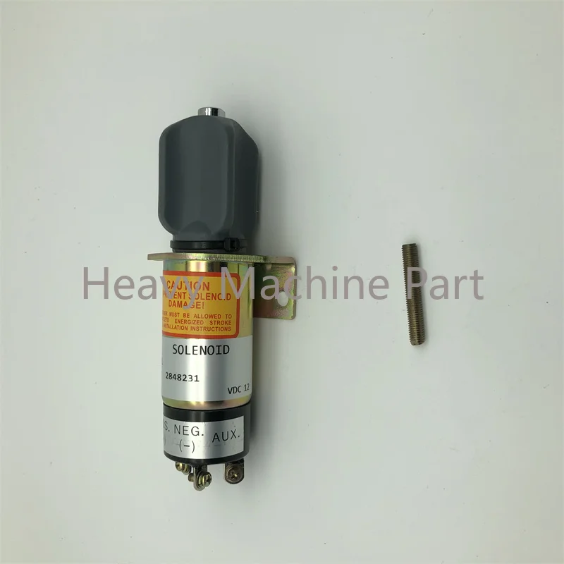 2 Terminals 12V Throttle Choke Solenoid 3740028 1502-12C2U1B1S1 for JLG Lift Kubota DF750