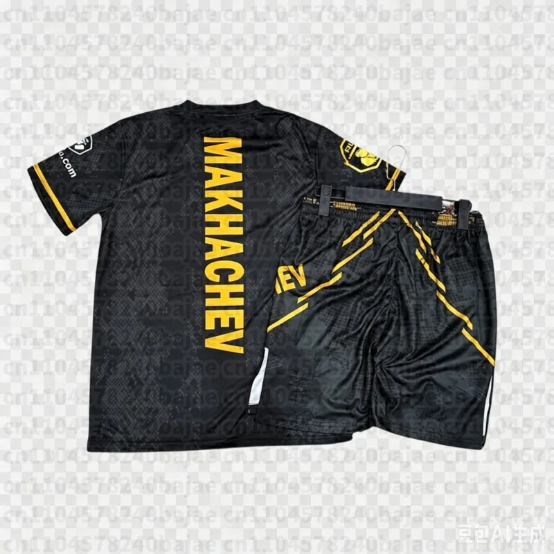 MOTO Top Boxer MMA Octagonal Cage Merab Dvalishvili Tshirt Shorts Set Men Sports Training Running Set Speed Drying Fighting Set