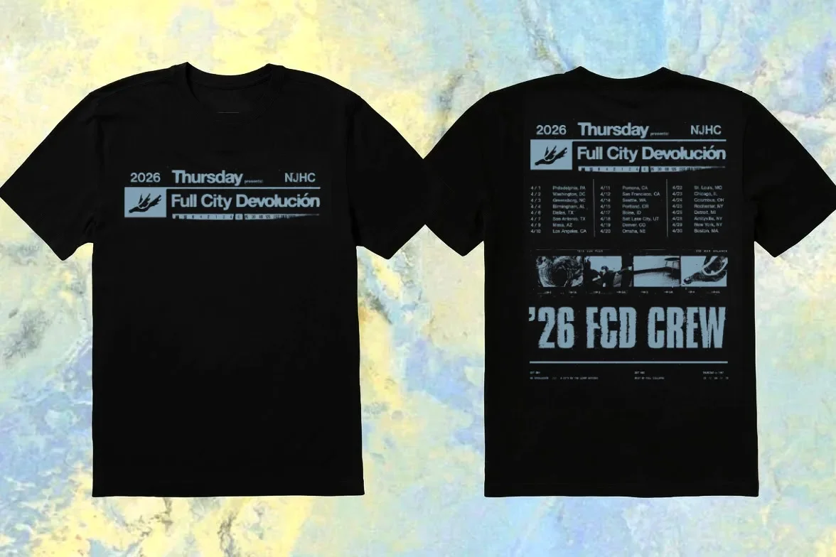 For Fan Thursday Band 2026 Tour Date 2 sides T-shirt S to 5XL 2F2023