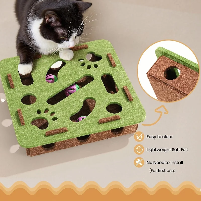 Kratzbäume für Katzen im Innenbereich, Sisal-Katzen-Kratzbaum, Kätzchen, interaktives Spielzeug, Indoor-Übungsspielzeug, Unterhaltungsbedarf – Detail 4