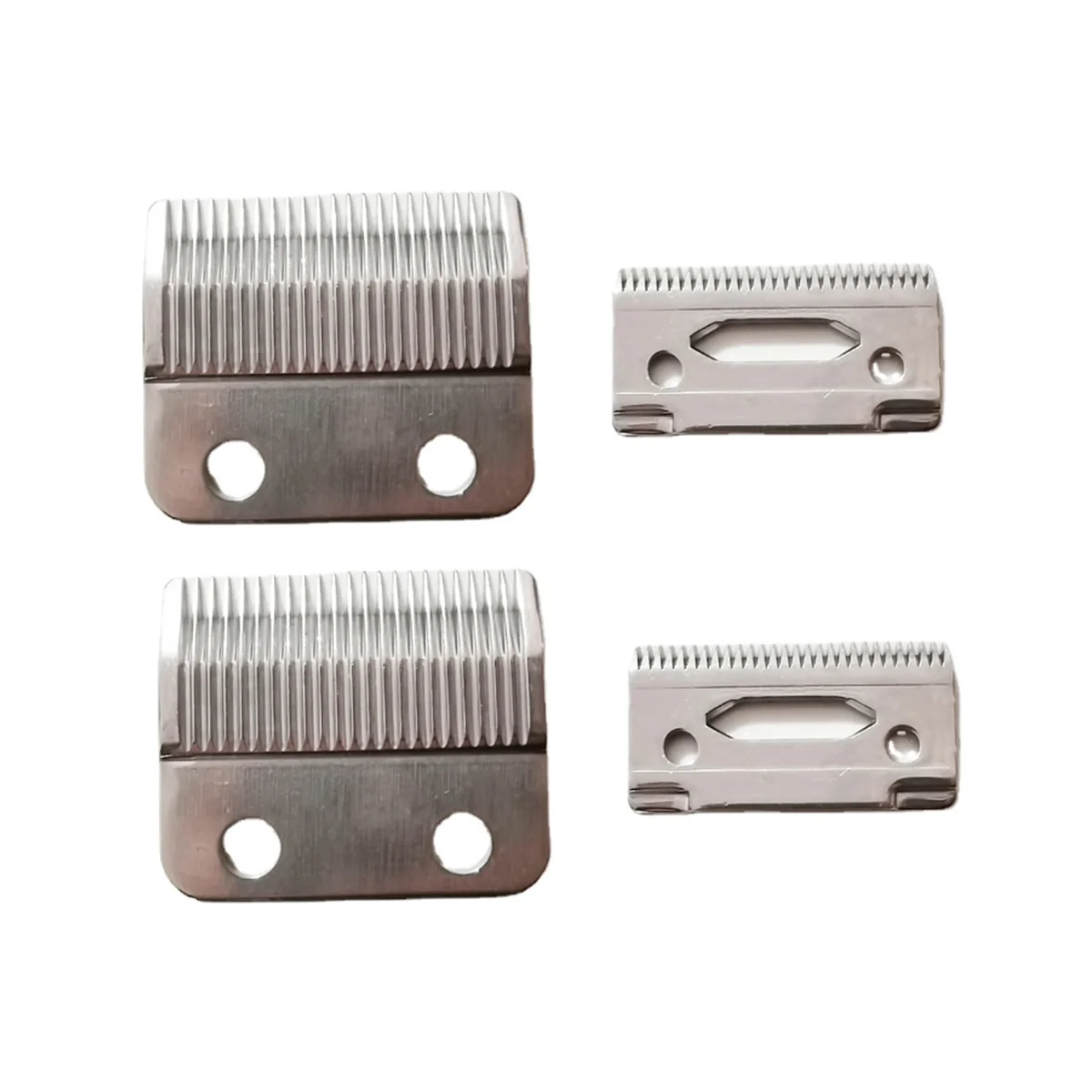 2 conjuntos de lâminas profissionais ajustáveis para máquina de cortar cabelo em aço carbono lâmina de substituição para 8148 Clipper-ABPX