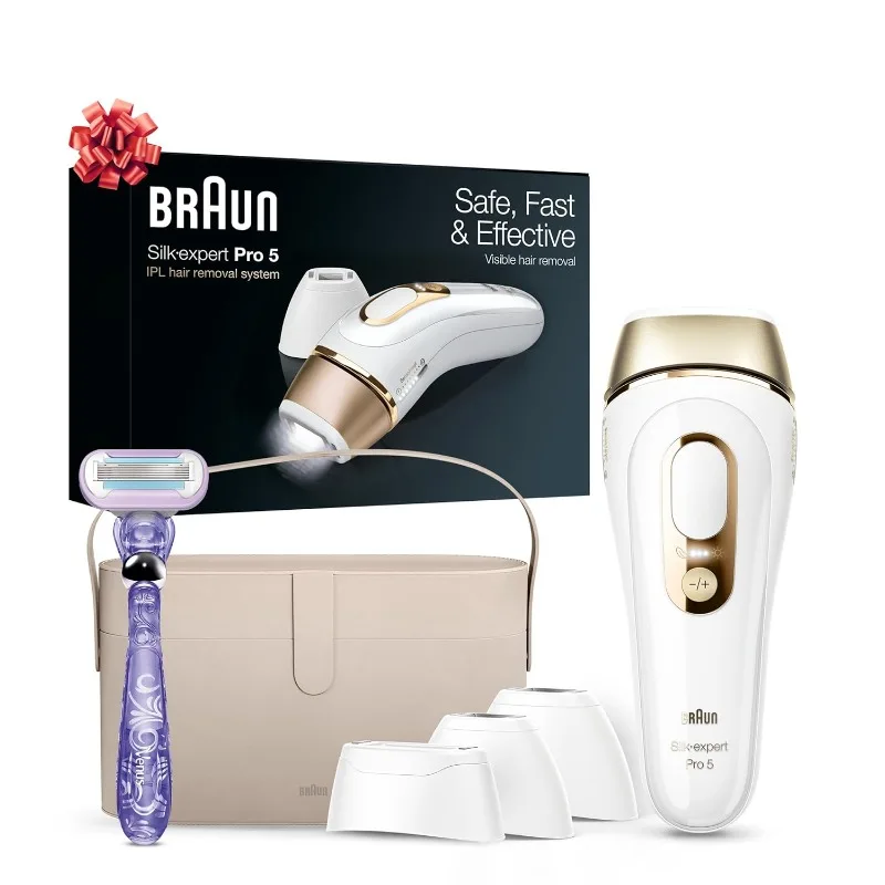 Braun IPL Silk · Expert Pro 5 PL5347 أحدث جيل IPL، هدايا العيد للنساء والرجال، نظام إزالة الشعر