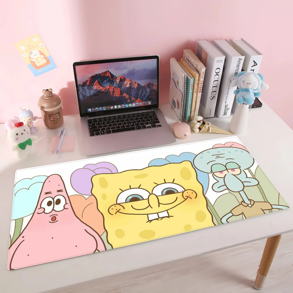 S-Spongebob cute Mousepad Mousepad New Arrivals Large Gaming Mousepad L XL XXL Gamer Mouse Pad Size For Keyboards Mat