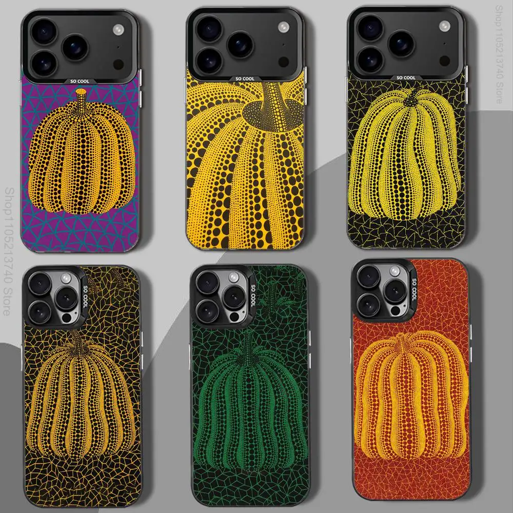 

Y-Yayoi P-Pumpkin K-KusamaS Phone Case For iPhone 12,16,11,14,13,17,15,E,Max,Plus,Air,Pro,Mini black Shockproof Cover