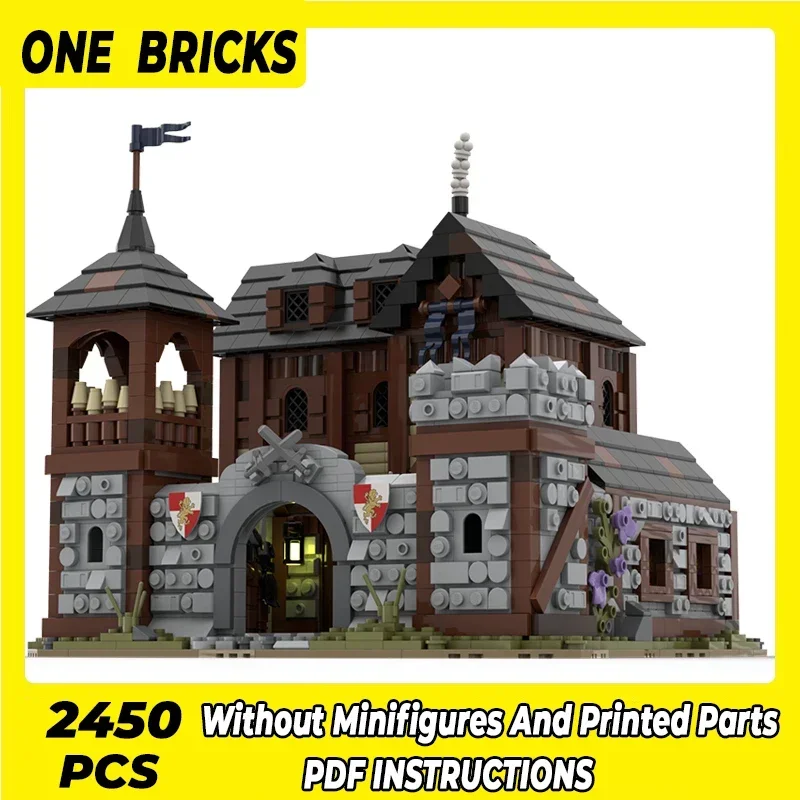 Moc Building Blocks Classics Medieval Infantry Barracks Technical Bricks DIY Assembly Construction Toys For Kids Holiday Gifts