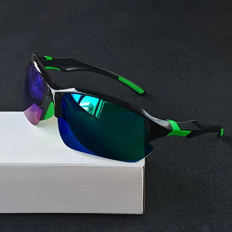 Outdoor Sports Sun Protection UV Protection Fashionable Surround Half Frame Men's Durable Sunglasses