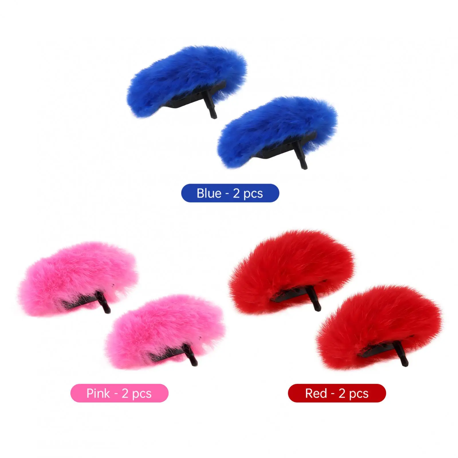 

2 pcs Microphone Furry Wind Muff Foam Fit for DJI MIC 2 Artificial Fur Wind Protection