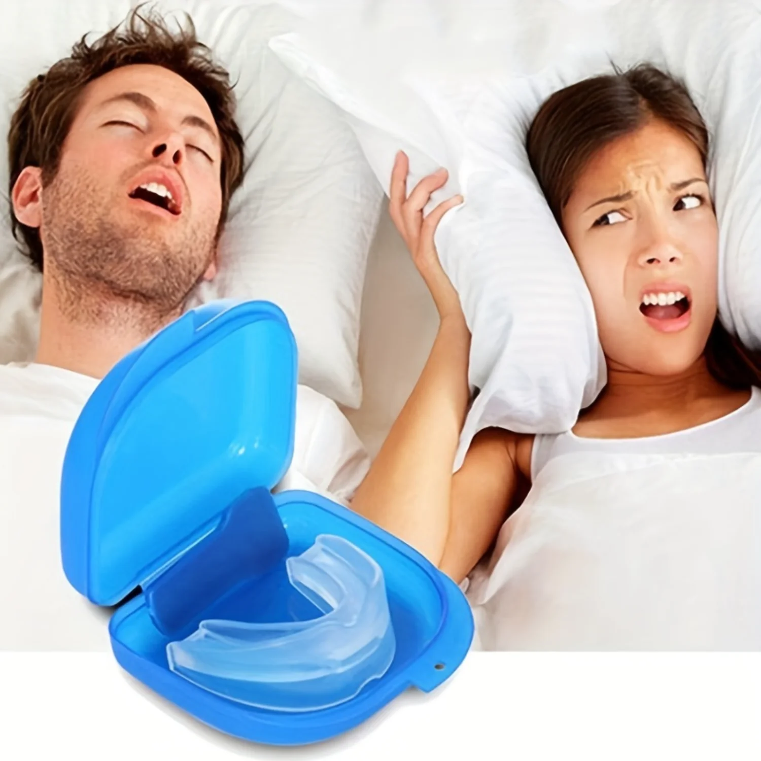 1pc Unisex Anti-Snoring Device, Hot Melt Tooth Cover, Prevent Grinding Teeth To Promote Sleep, Prevent Snoring Artifact