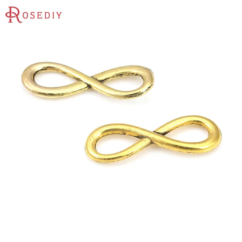 Antique Silver Color Zinc Alloy Infinity Symbol Cross LOVE Connect Charms Diy Jewelry Bracelets Making Supplies Accessories