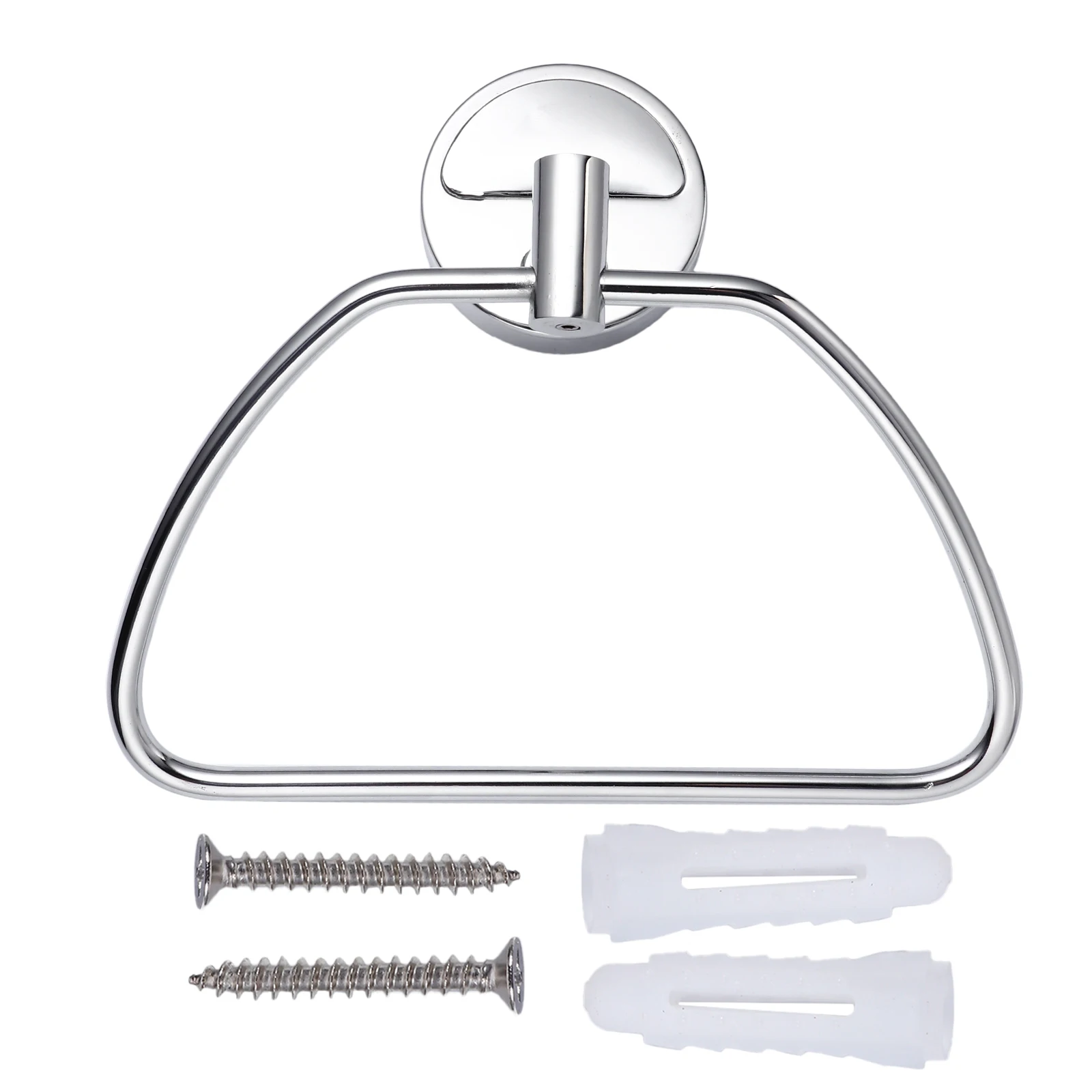 

Stainless Steel Towel Ring Bathroom Wall Mount Hooks Rack Durable Creative Design Fits Any Decor Style Elegant Simple Practical