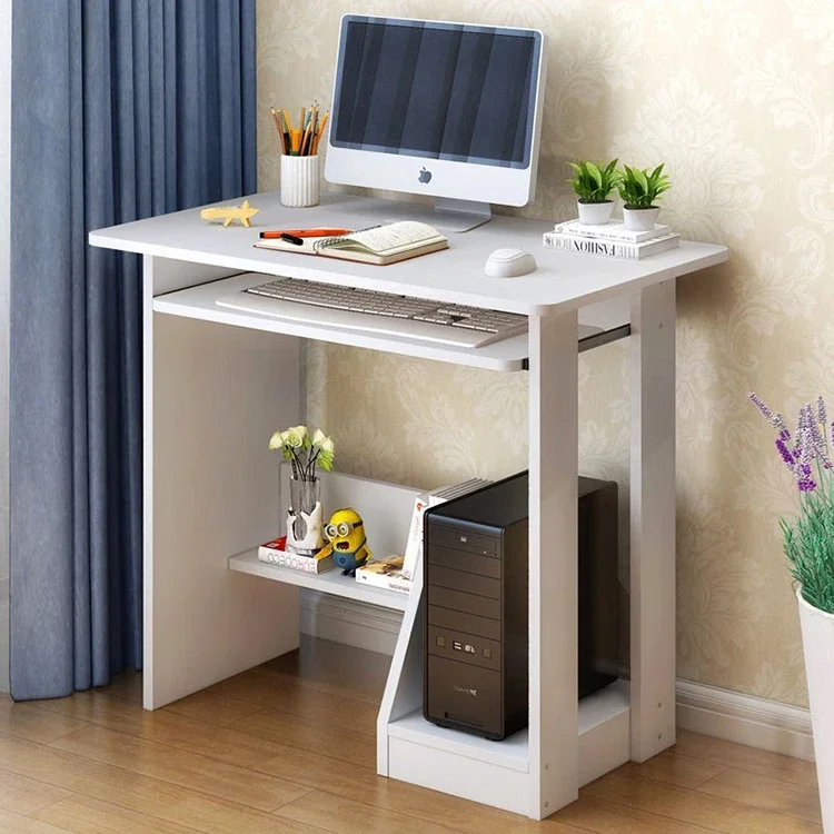 Small Computer Desk With Drawers Writing For Small Space Home Office