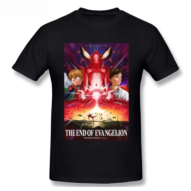 2026 New Neon Genesis Evangelion Rei Ayanami Printed Short Sleeve T-shirt Men's and Women's T-shirt Men's Tops Sports T-shirt
