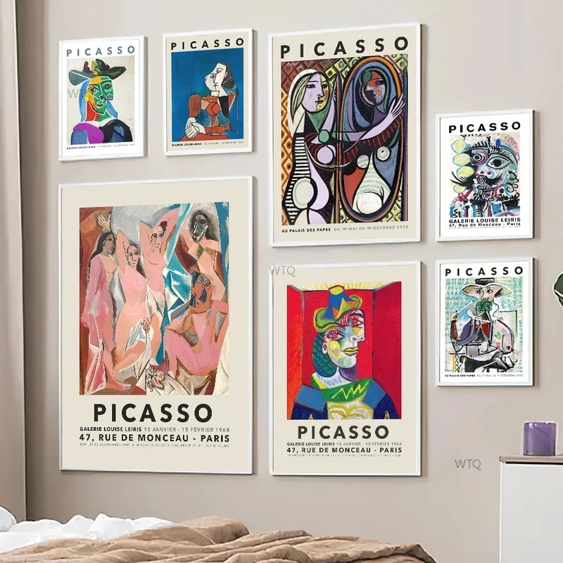 Picasso Abstract Lady Color Block Wall Art Canvas Painting Nordic Posters And Prints Wall Pictures For Living Room Bedroom Decor