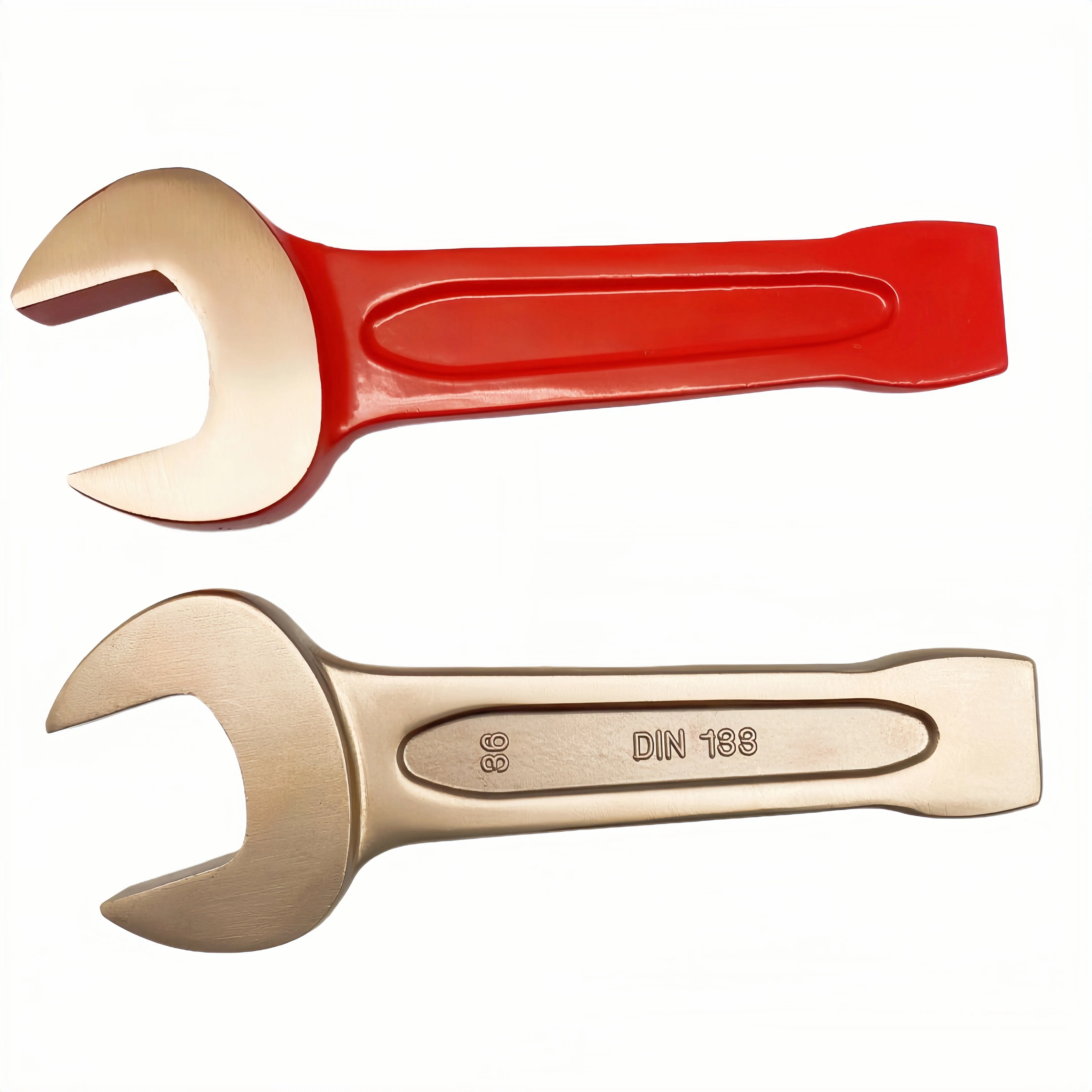 Hochleistungsfähiger, langlebiger, funkelnder, auffälliger Schraubenschlüssel aus Aluminiumbronze mit offenem Ende