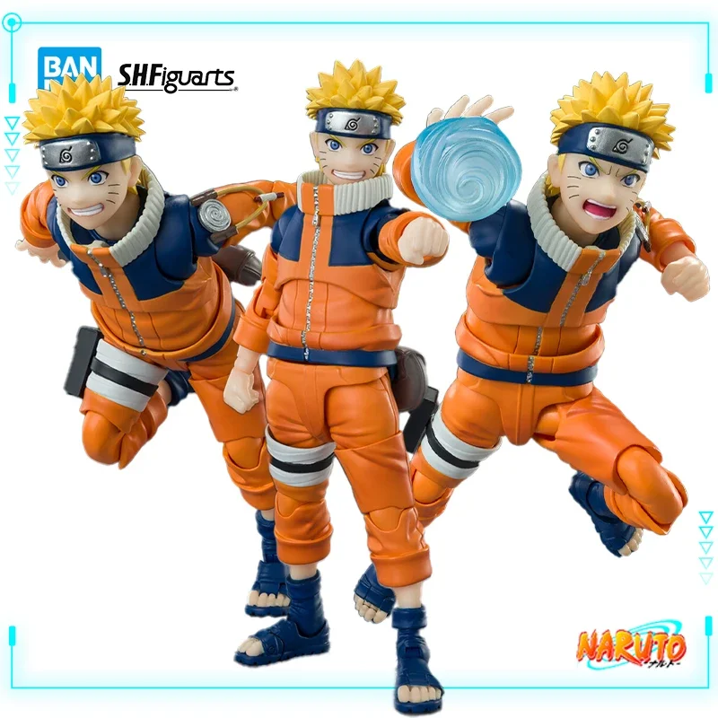 Bandai Original Genuine S.H.Figuarts Naruto Uzumaki Naruto The No.1 Most Unpredictable Ninja 13.5cm Model Action Figure Toy Gift