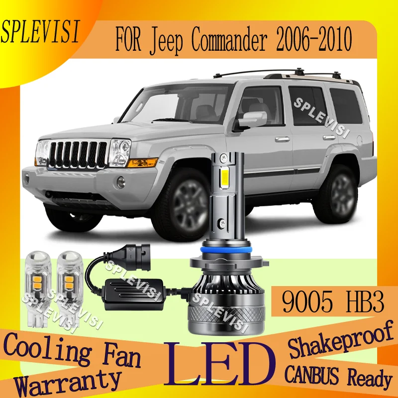 

9005/HB3 LED Bulbs High Beam 20000LM 12V IP68 Waterproof Warranty 2 year HEADLIGHT For Jeep Commander 2006 2007 2008 2009 2010