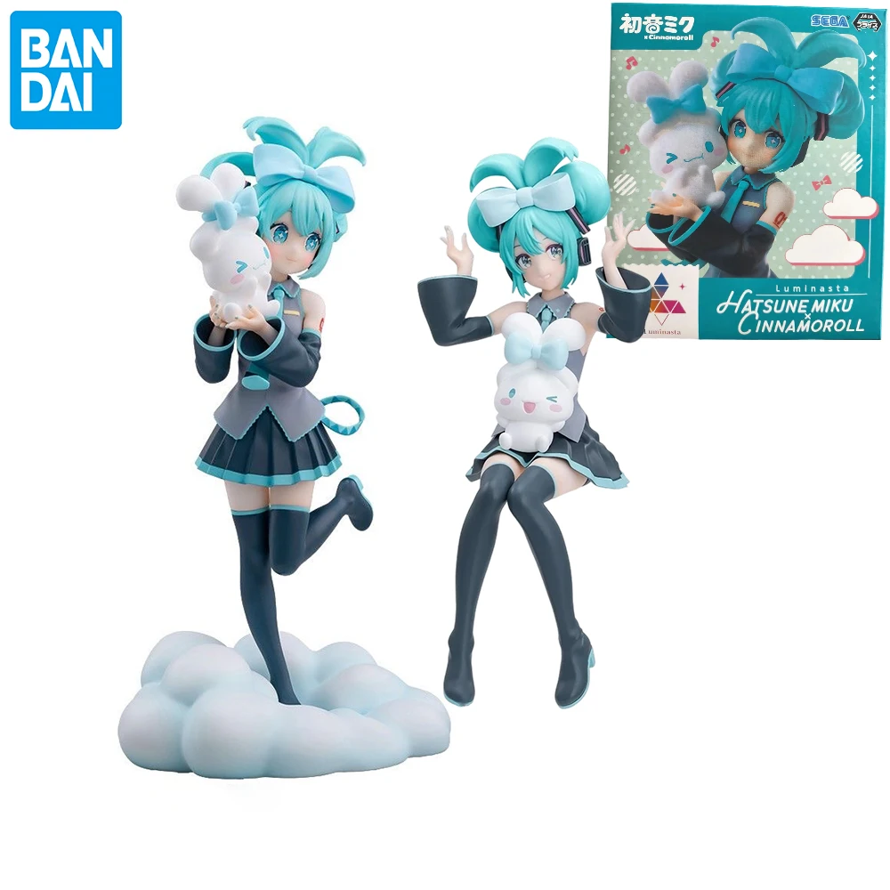 SEGA Original Luminasta Hatsune Miku Cinnamoroll PM Chokonose figura de Anime acción muñeca Kawaii juguetes de modelos coleccionables regalo para niños