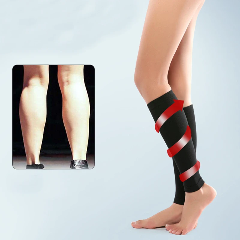 Chaussettes de compression médicale pour femmes et hommes, chaussettes de mollet médicales, chaussettes minces pour prévenir les varices, bas à longue pression pour la course en plein air