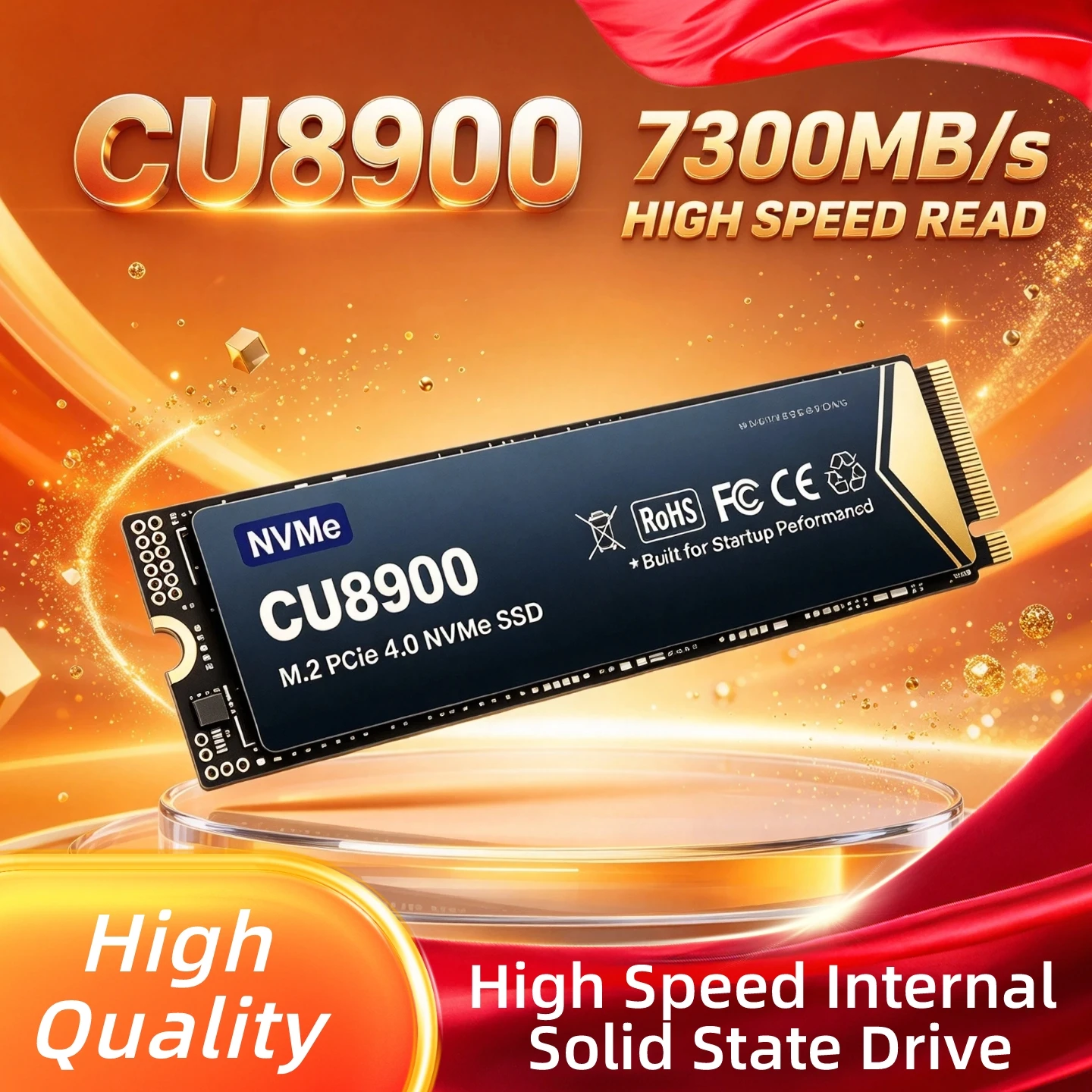 M.2 NVMe CU8900 Built-in Solid State Drive, 1TB/2TB/4TB/500GB, Fast Data Storage, Desktop, Laptop, Notebook, Computer. Apex Pro.